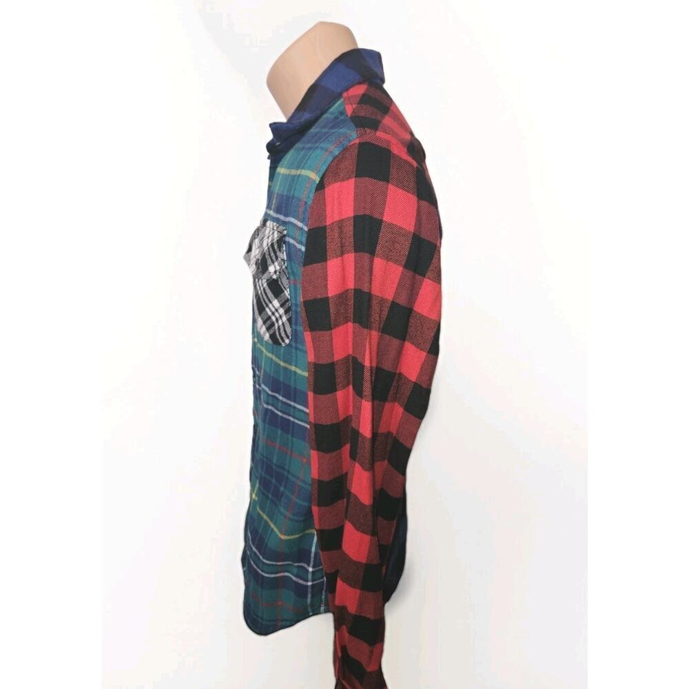Official Aaliyah Plaid Button Up Long Sleeve Shirt Size Small RARE - Picture 6 of 10